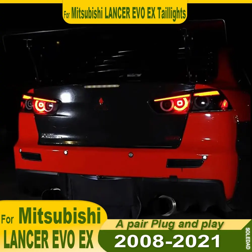 

Автомобильные фары для Mitsubishi Lancer EVO X 2008-2018 светодиодные автомобильные задние фонари дневные ходовые огни динамические указатели поворота