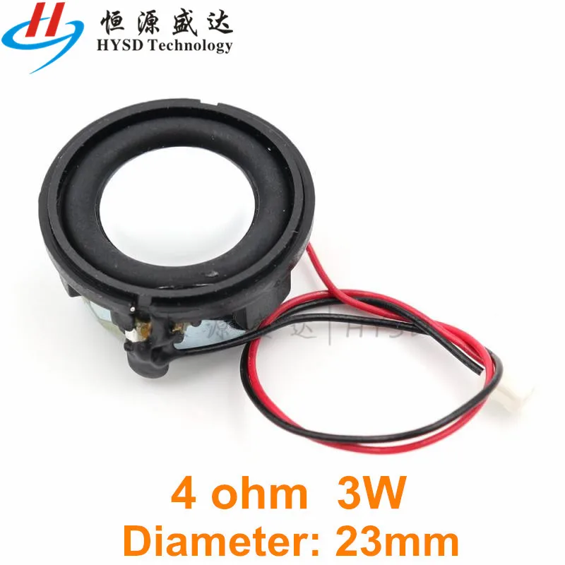 High Quality Speaker Horn 3W 4R 4 ohm Diameter 2.3CM 23MM 24MM Mini Amplifier Rubber Gasket Loudspeaker Trumpet thickness 11.2MM