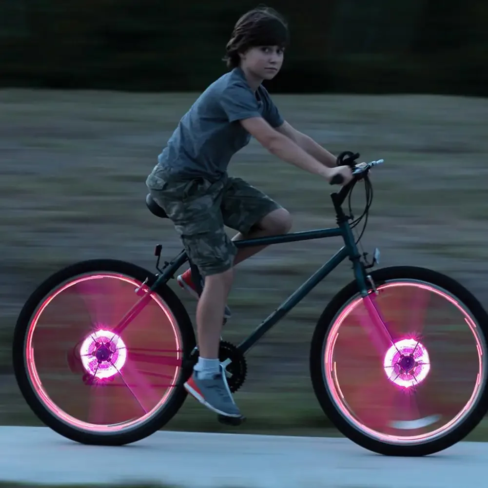 Bicycle Rechargeable Wheel Lamp Children's Balance Car Waterproof Kids Bike Wheel Light LED Rechargeable Front Back Spoke Light