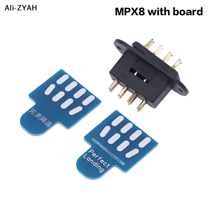 【Yh】1 Set 2026 New MPX 6 MPX8 Core Connector With Soldering Board For RC Airplane Accessories Turbine Jet Parts Vtol Plugs