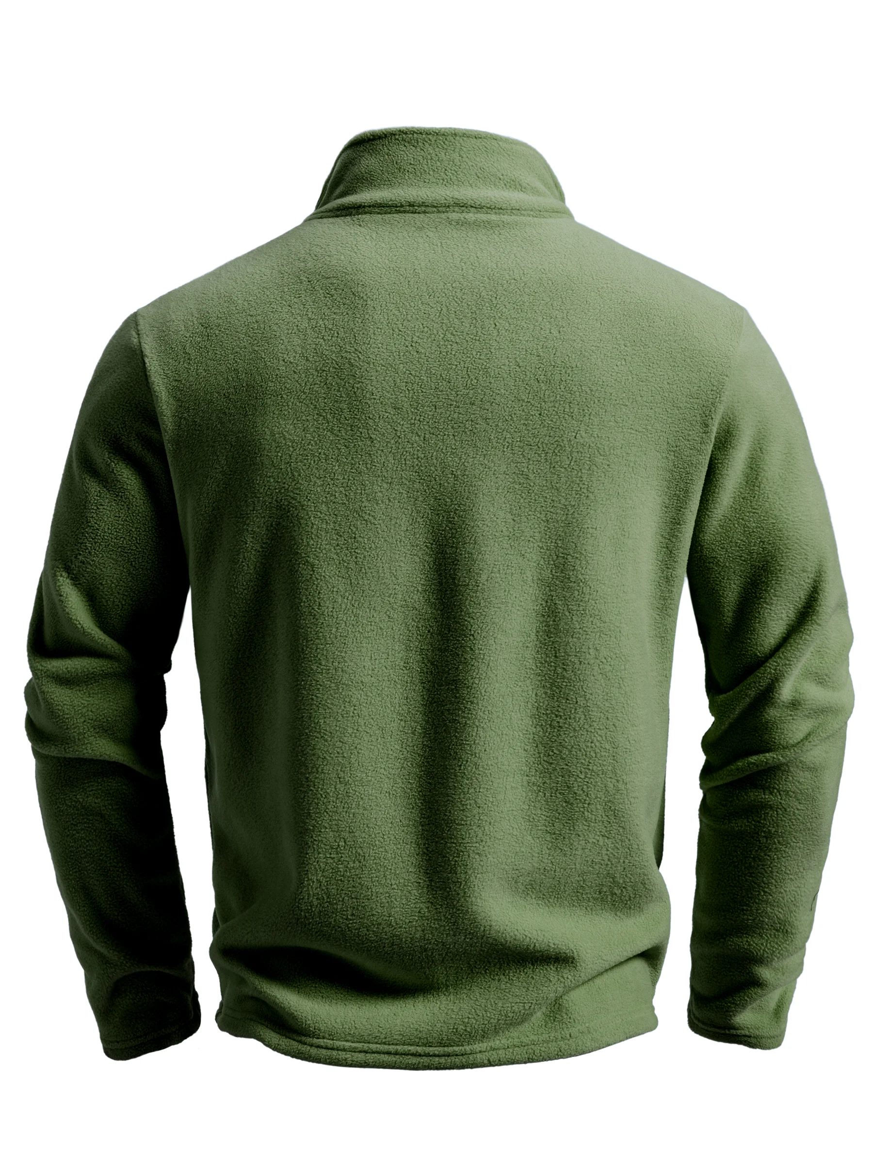 Herren Frühling und Herbst Einfarbige Fleece-Wärmejacke, Komfortabler Reißverschluss-Cardigan für Herren Outdoor-Freizeit – Detail 9