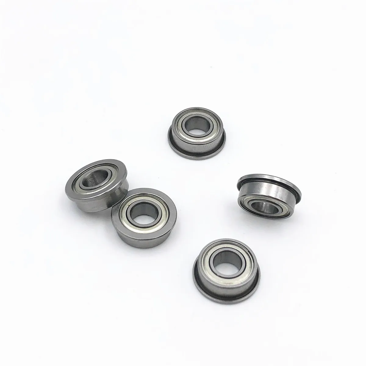 5Pcs Miniature หน้าแปลนรุ่น Deep Groove Ball Bearing F685ZZ F685 685 5X11X5มม.โลหะ shielded