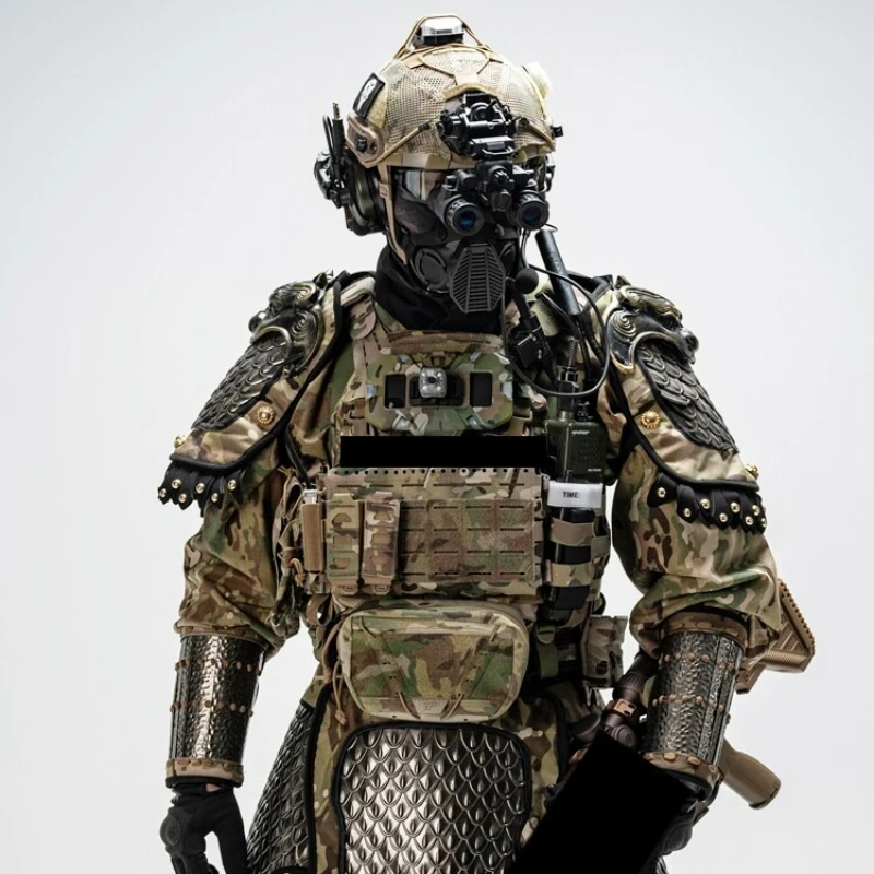 Black and gray industry, national style, lightweight, tactical shoulder armor, armor, tie armor, tie armor without vest