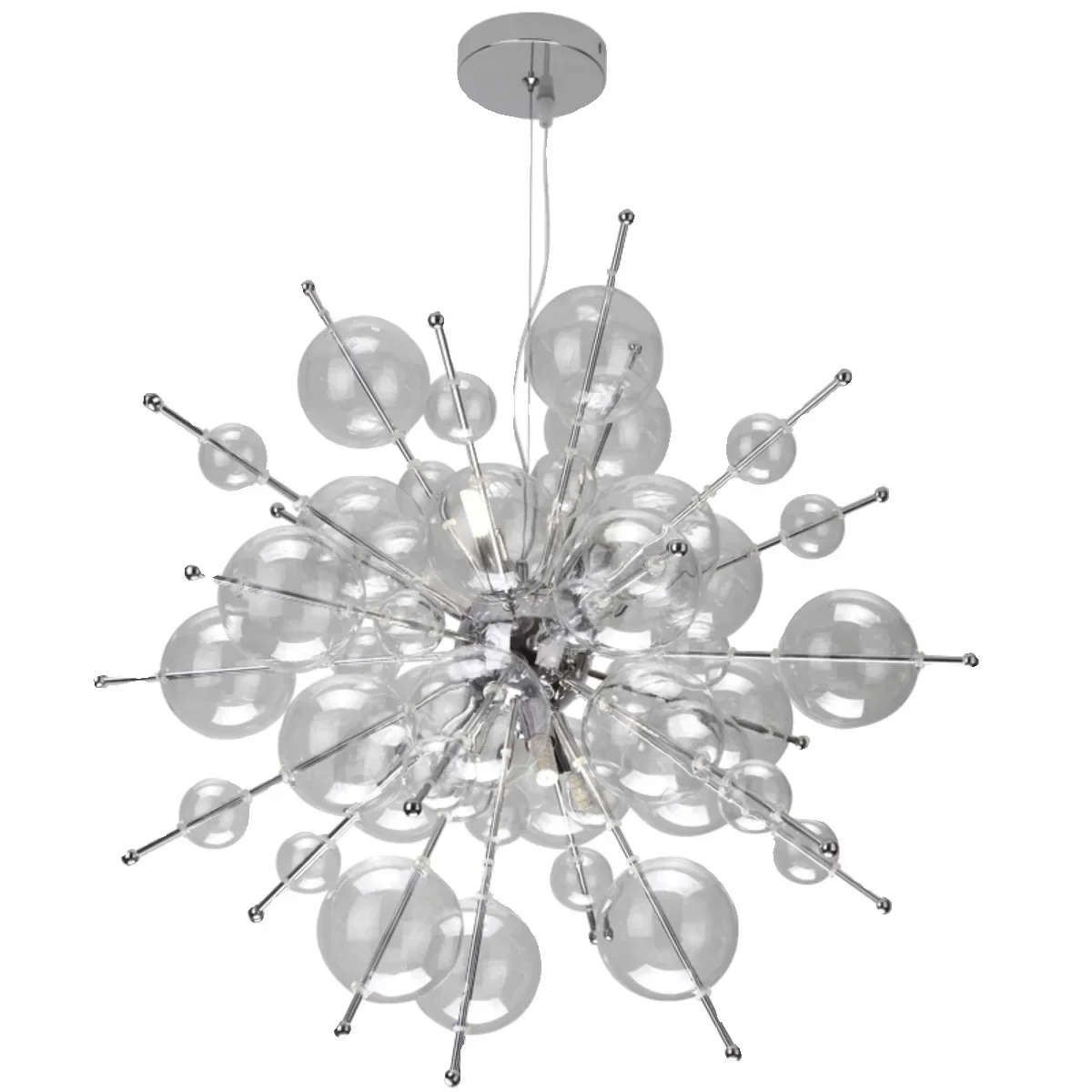 

Nordic personality bubble ball glass chandelier post-modern clothing store decorative lamp