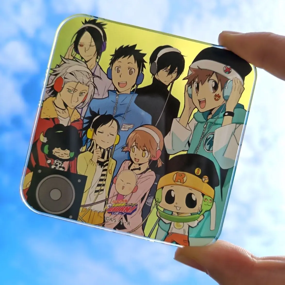 Katekyo Hitman Reborn Coaster Hibari Kyoya Rokudou Mukuro Acrylic Transparent Coasters Cute Anime Goods Collection Desk Display