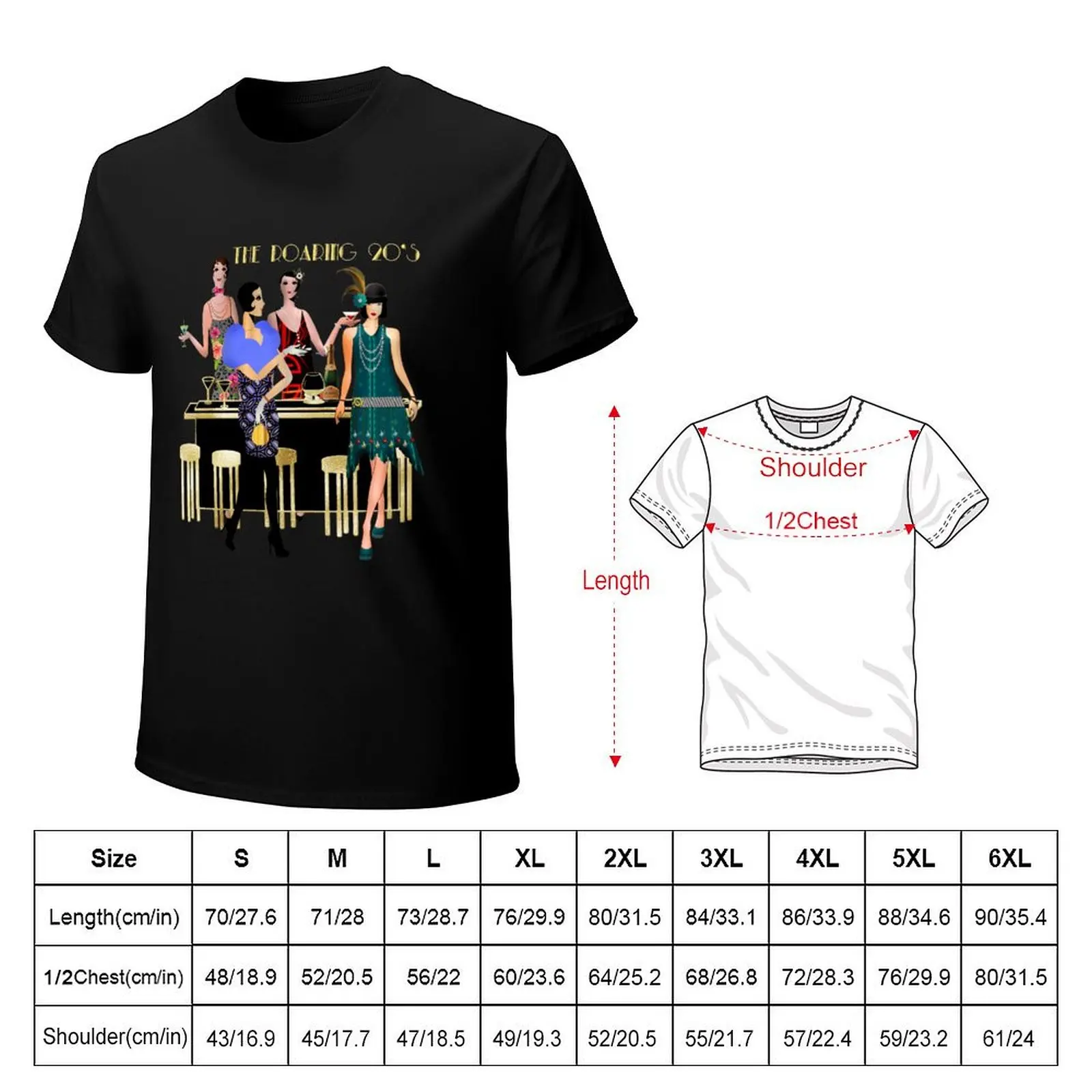 The Roaring Twenties T-Shirt Daily Casual Short Sleeve Tee Shirt