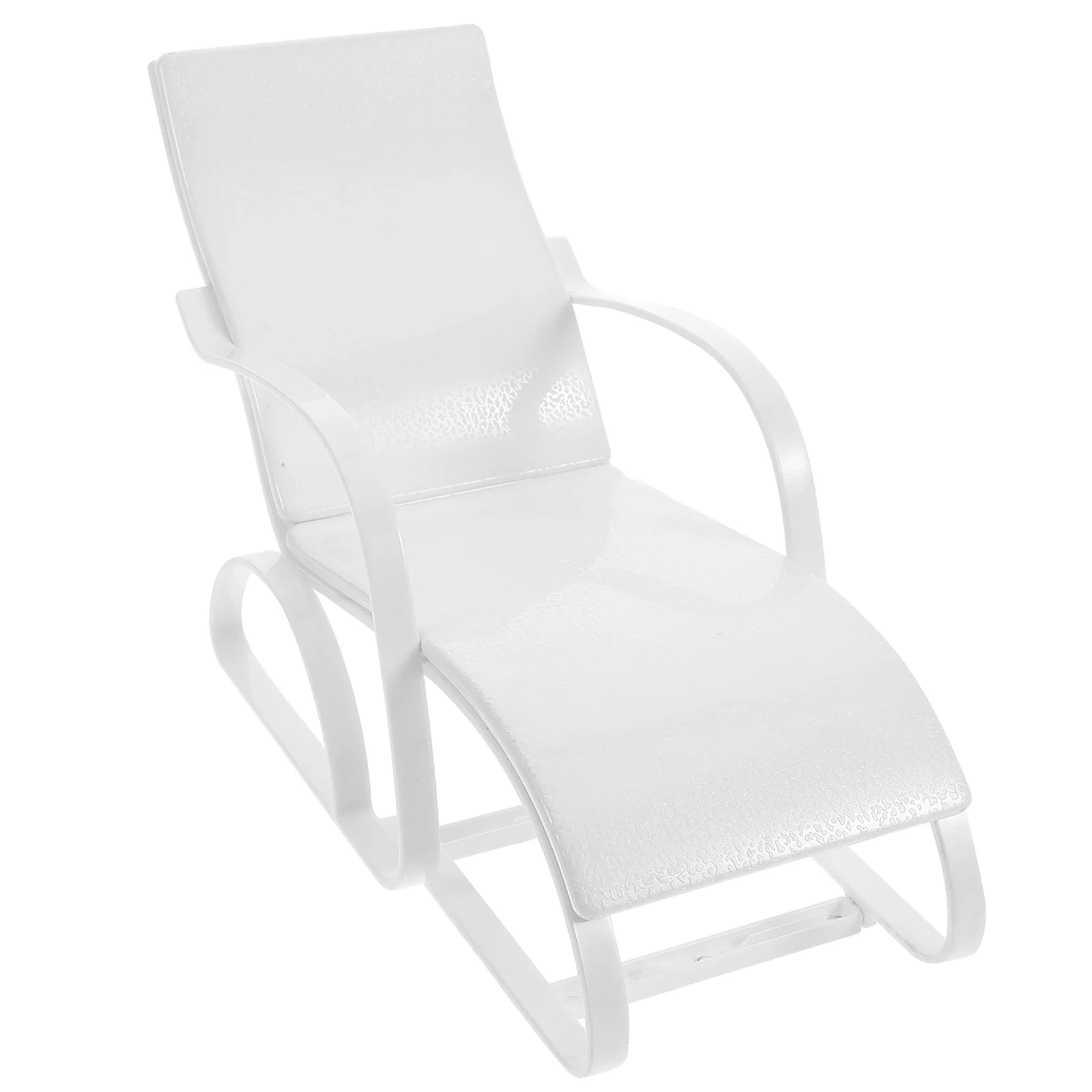 Chaise Longue Chair Beach Child Kids Toys Lounge Pvc Miniature Accessories for Crafts Decoration