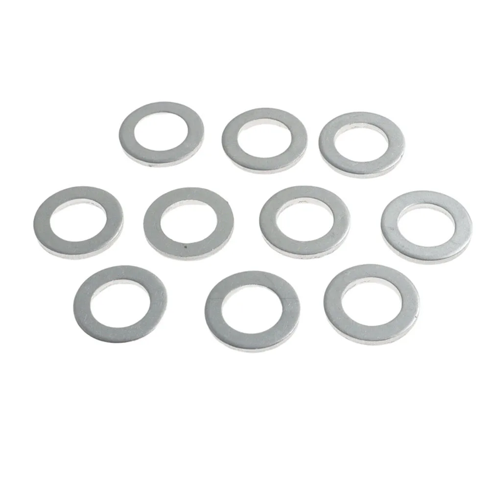 10pcs Engine Oil Drain Plug Washer Gaskets 14mm  94109-12000 Aluminum For Honda For Acura Civic Odyssey For CRV Auto Parts