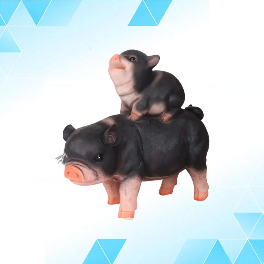 

1Pcs Pig Coin Bank Black Resin Cartoon Saving Pot Large Storage Jar Organizer for Spare Change Bills Birthday Present