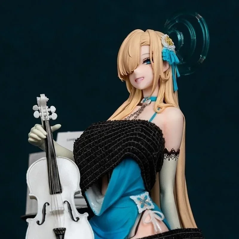 25CM Gra Blue Archive Asuna Figurka Akcji w Pozycji Siedzącej Piękna Dziewczyna Model PVC Statua Zabawka Dekoracja Biurka Kolekcja Prezent