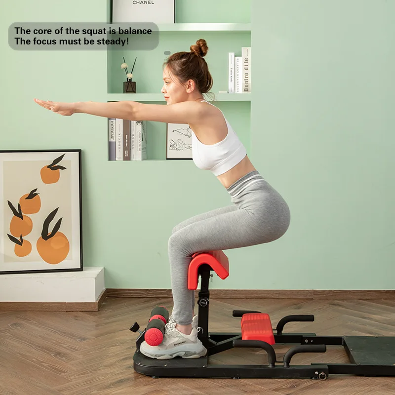 Sit ups, Squats, Multi functional Training Equipment,Sissysquat Home Gym Leg slimming, Fat burning, Abdominal tightening