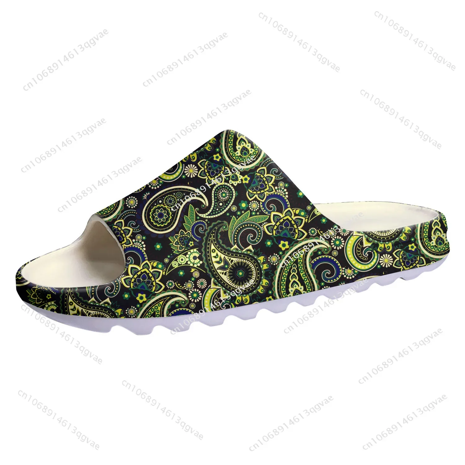 Paisley Print Gifts Soft Sole Sllipers Home Clogs Customized Water Shoes Mens Womens Teenager Stepping on Shit Bathroom Sandals