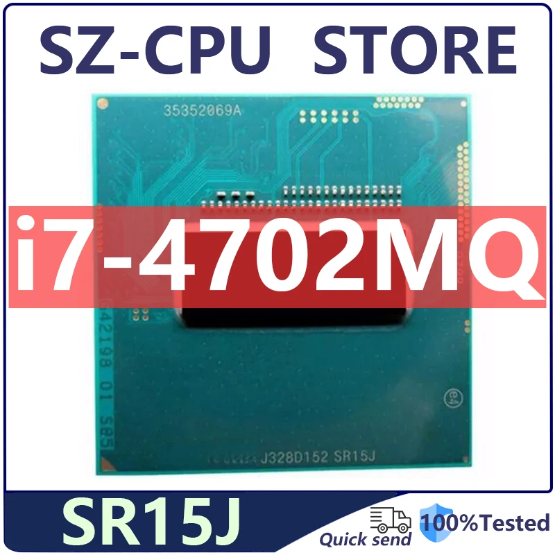 Core i7-4702MQ SR15J i7 4702MQ 2.2 GHz Quad-Core Eight-Thread CPU 6M 37W Socket G3 / rPGA946B