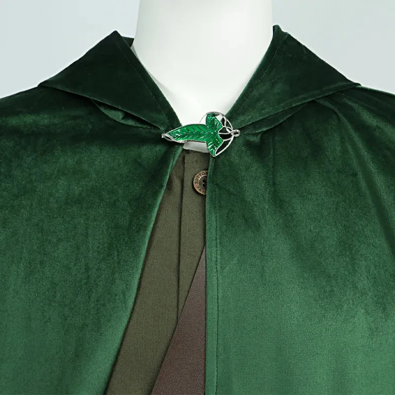 Fancy Dress Elf Bilbo Cosplay For Men Clothing Green Cloak Movie Lorded Rings Costume Adult Man Fantasia Party Outfitsa;3,v'5.t;