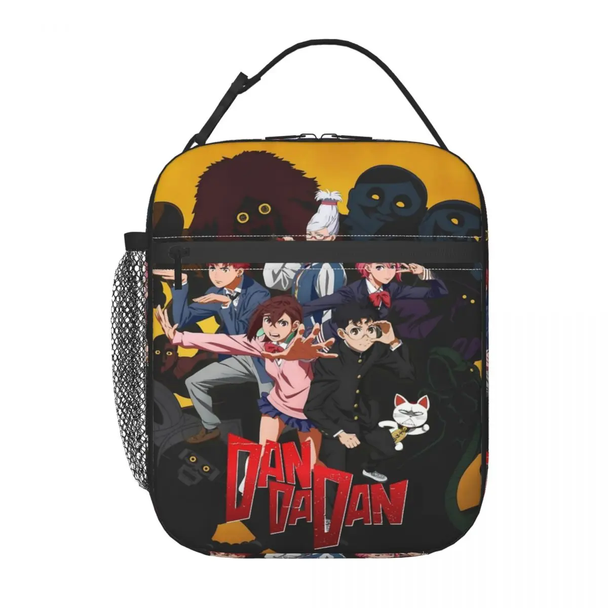 Dandadan Anime Accessories Insulated Lunch Bag For Picnic Momo And Okarun Food Storage Bag Portable Thermal Cooler Lunch Boxes