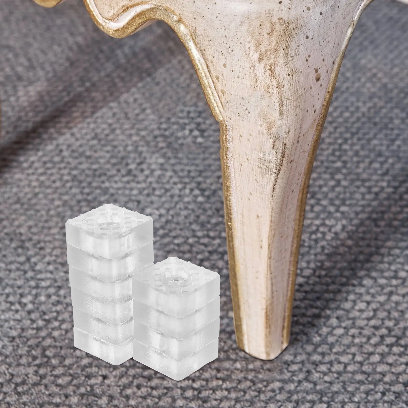 10Pcs Clear Rubber Furniture Feet Non Slip Chair Leg Protectors Soft Silicone Flooring Pads Adhesive Anti Scratch Cutting Board