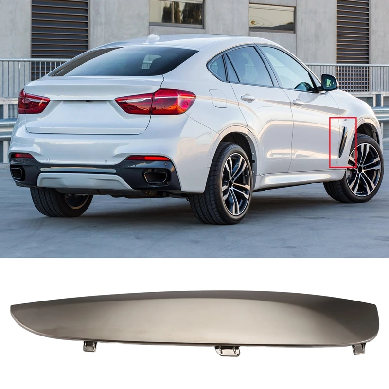 Car Air Duct Side Panel Trim For BMW X6 F16 2015-2019 35I 35Ix 5Ix 50Ix Front Fender Vent Decor Strip