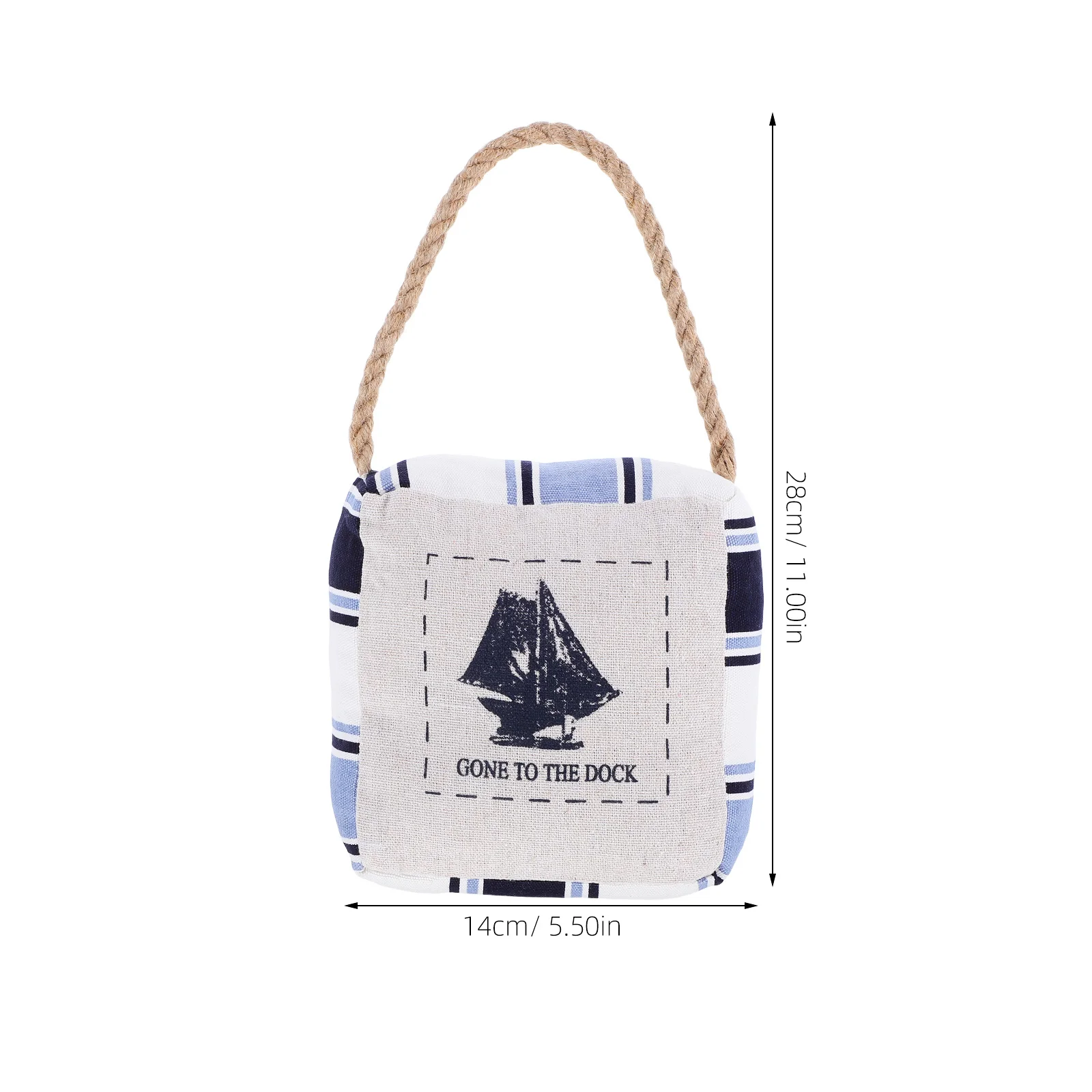 Mediterranean Door Stopper Fabric Heavy Duty Decorative Door Stops for Indoor Bedroom Bathroom Kids Room Nautical Floor