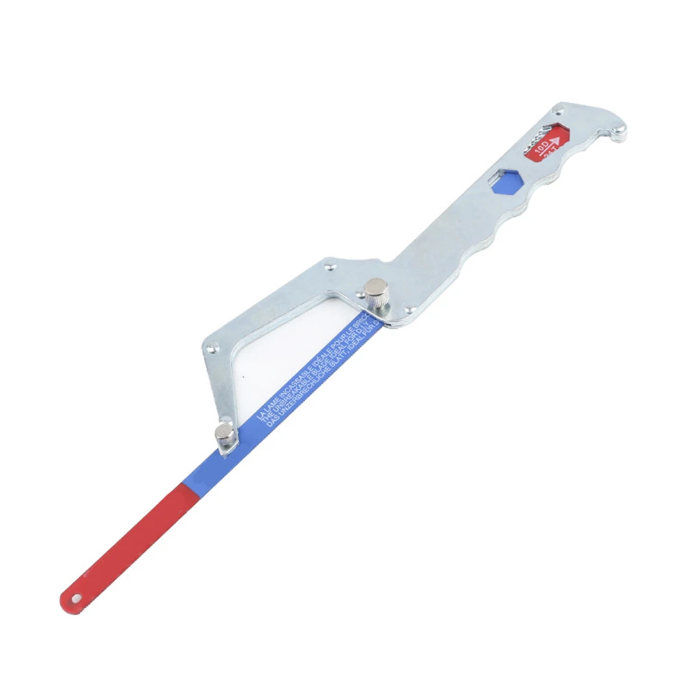 

Mini Hacksaw Portable Frame with Single Nut Adjustment for Efficient Industrial Grade Cutting Wood Plastic Metal