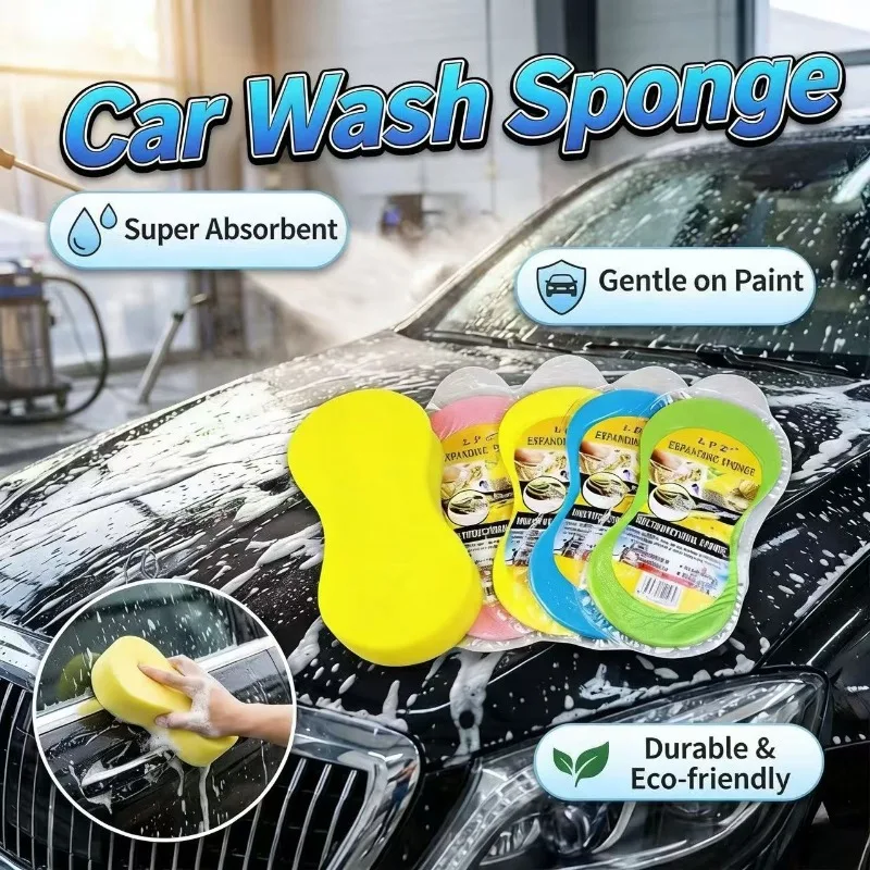 Esponja de lavado de coches tipo panal, esponjas grandes de alta densidad, bloque de esponja para lavado de coches, herramientas de limpieza de espuma para detallado automotriz, accesorios para coches