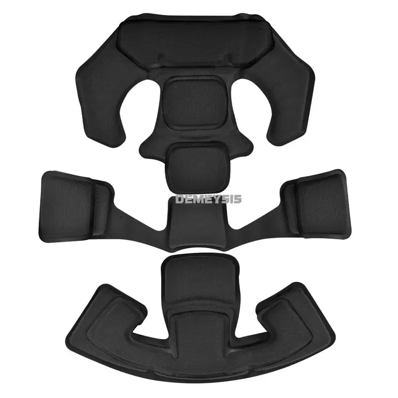 Cuscinetti interni per casco tattico Kit di imbottitura per caccia da tiro in Memory Foam morbido per accessori per casco ACH MICH Wendy