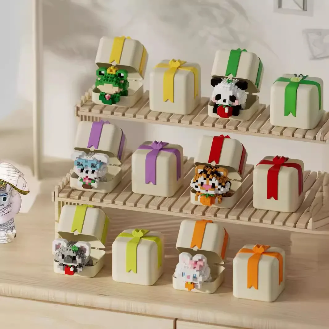 Animal Building Block Koala Panda Rabbit Assembly Brick Model Home Decoration Kid Educational Toy Birthday Christmas Gifts