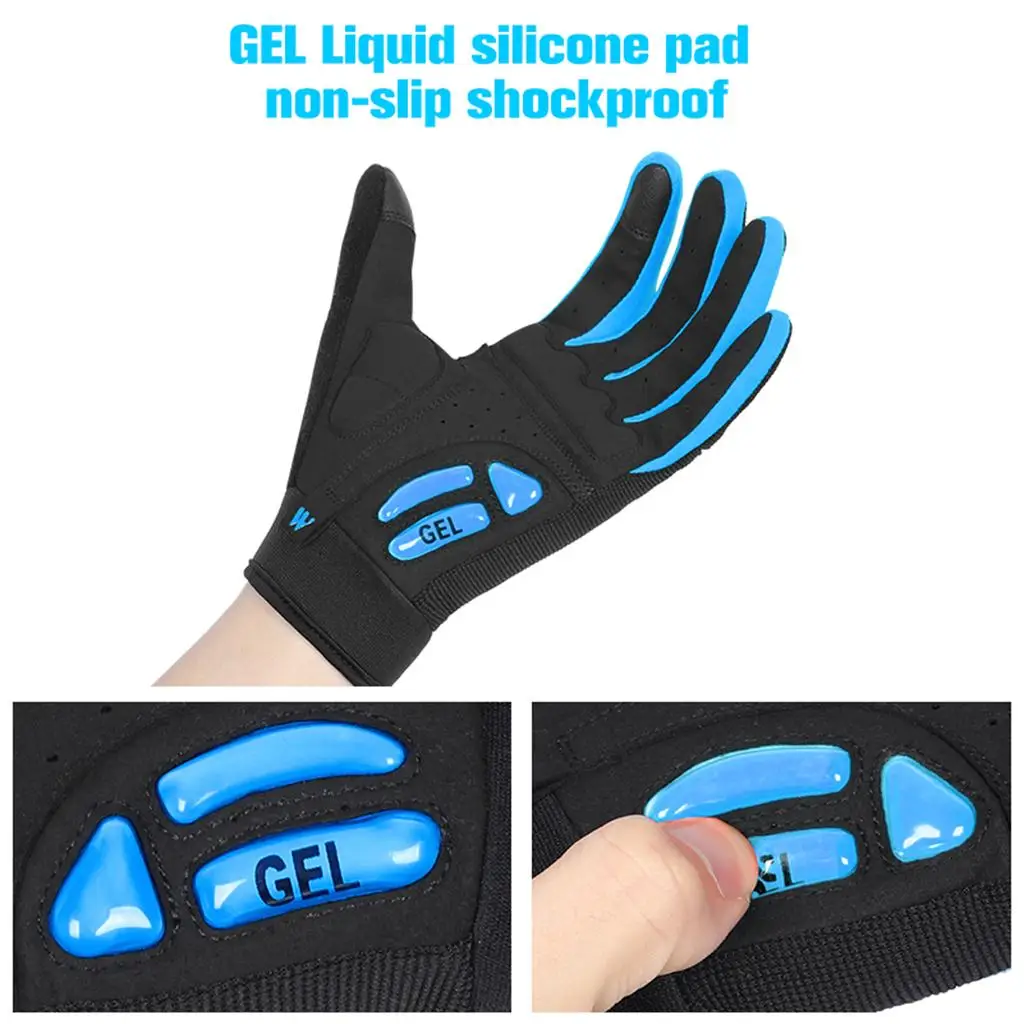 

Outdoor Cycling Gloves Full Fingers Breathable Windproof Mittens Waterproof Motorcycle Gear for Bike Racing