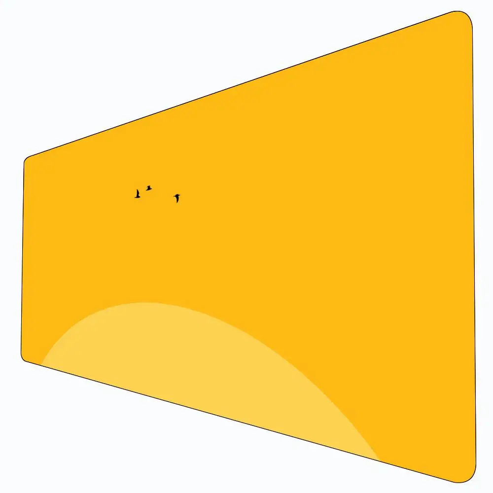 

Fashion Yellow Creative Mouse Pad High Quality Best-Selling Games Non-Slip Rubber Lock Pads Dedicated Office Computer Table Mats