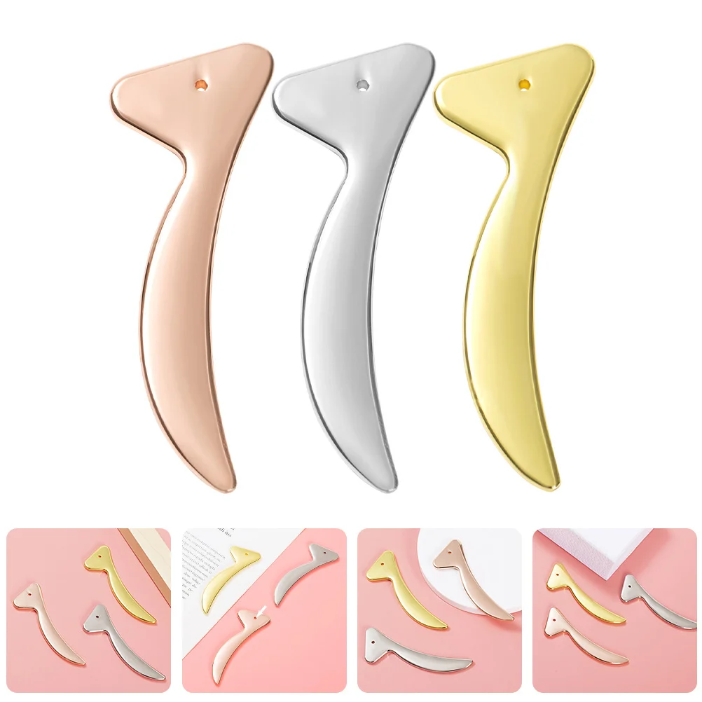 

3pcs Eye Facial Skin Massage Stick Portable Beauty Tool For Eye Area Care Reusable Cream Applicator Spatula Lotion Tool