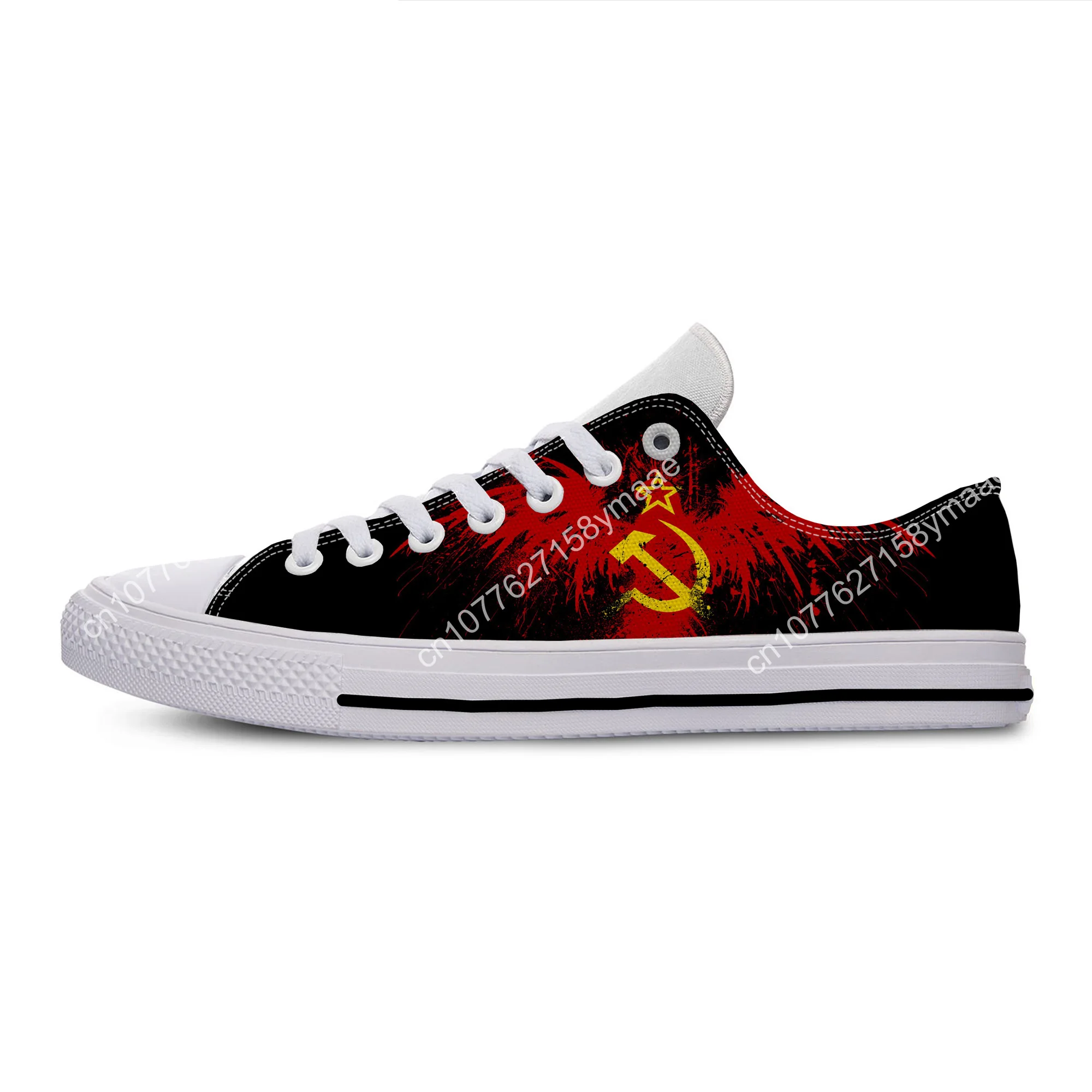 Hot USSR CCCP 3D Print Novelty Design Fashion Lightweight Classic Canvas Shoes Men Women Casual Breathable Sneakers Board Shoes