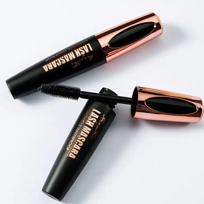 4d Fiber Eyelash Mascara Waterproof Thick Lengthening Mascara Curling Long Black Extension Persistent effect Without Smudging