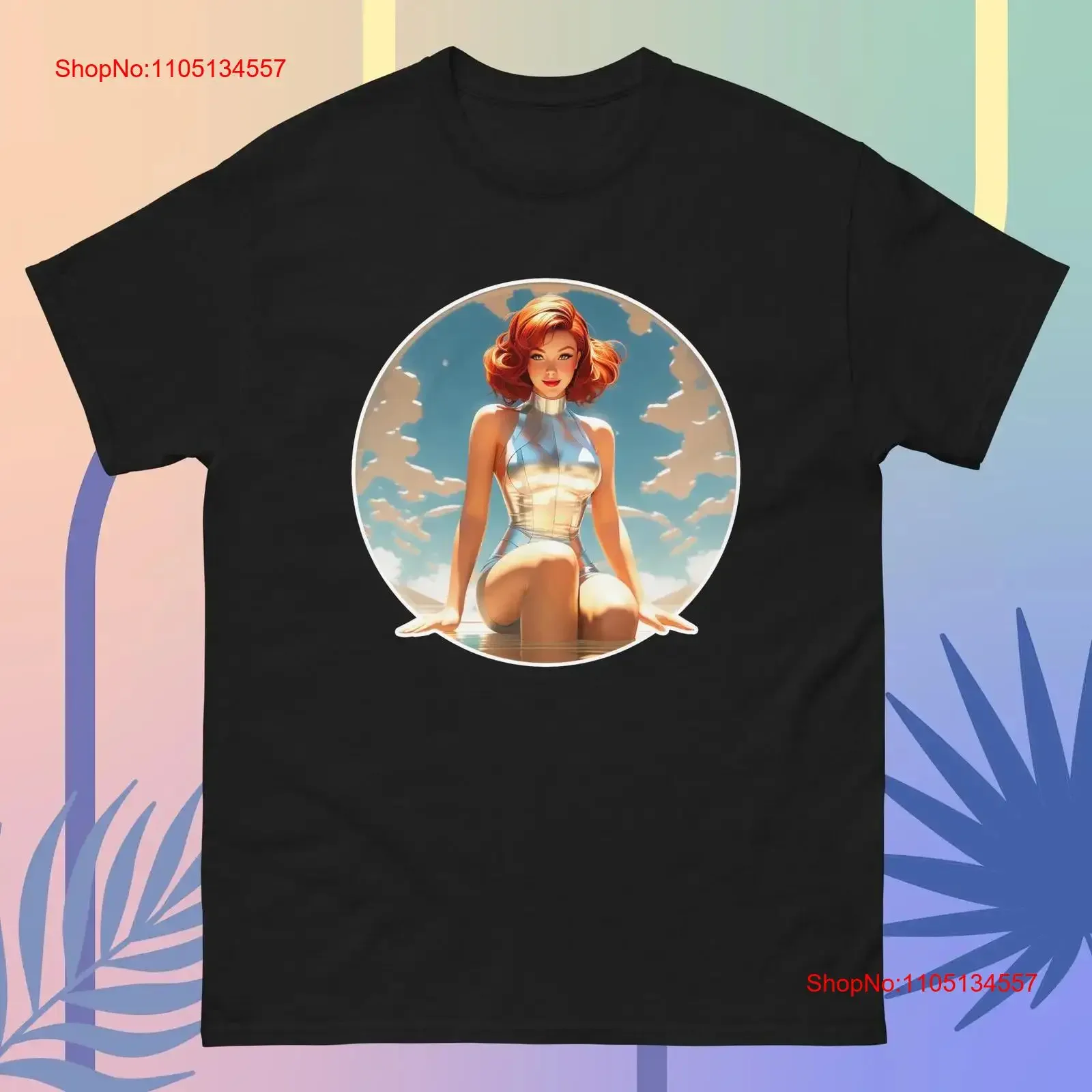 تي شيرت عتيق Pinup Pin Up Lady Apparel تي شيرت عتيق مصمم ملابس عصرية برسومات ممتدة للجنسين كاجوال قليلاً #1