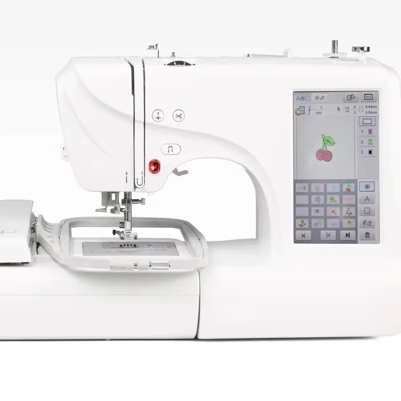 

【Лучшие продажи】Маленькая ручная швейная машина с одной головкой, портативная удобная вышивальная машина для изготовления кепок, плоских 3D-логотипов