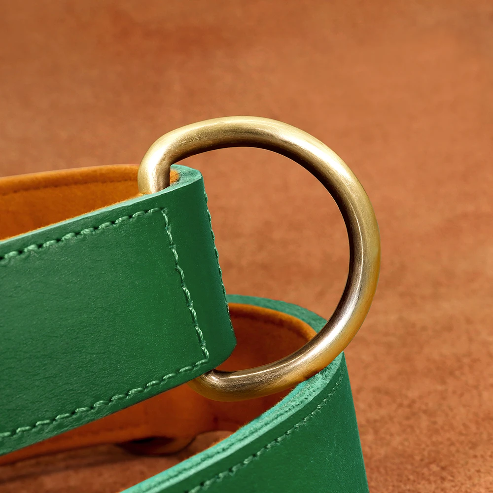 Personalisierte Hundehalsband-Leine aus echtem Leder, langlebige Hundehalsbänder, Gehbleine, Seil, frei mit Gravur für kleine, mittelgroße und große Hunde – Detail 17
