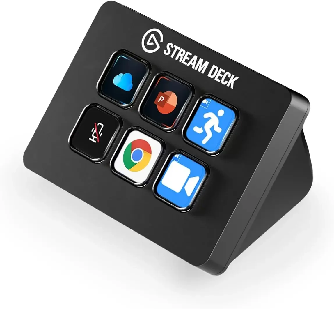 CStream Deck Mini, Boost Productivity with Seamless Integration for Daily Apps, Set Up Easily, Compatible with Mac and PC