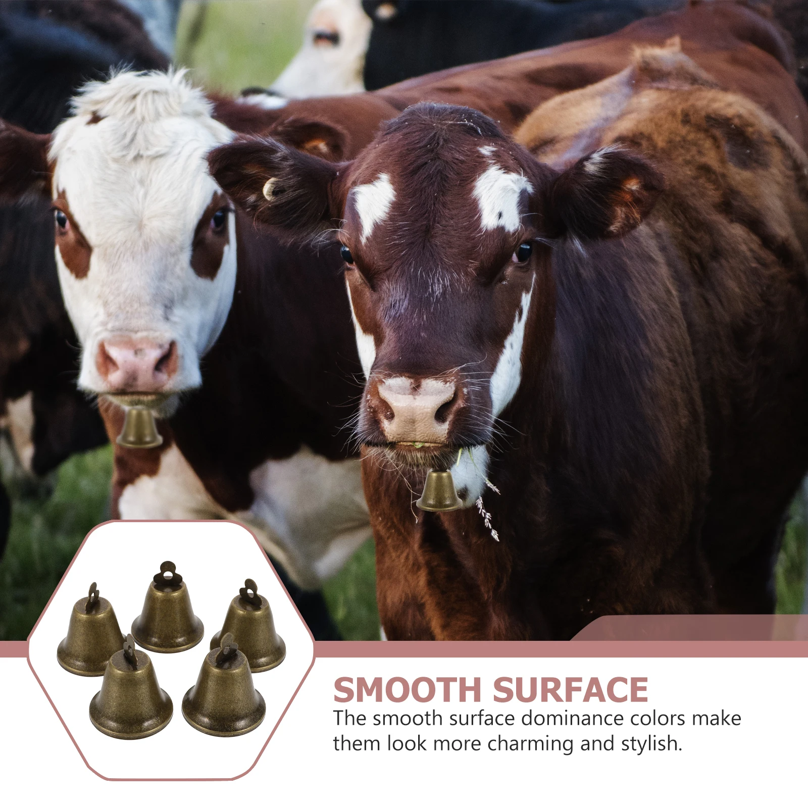 

10 Retro Anti-Theft Cattle For Farming Durable Anti Decor Grazing Bells Sheep Cattle Bells Horse Cow