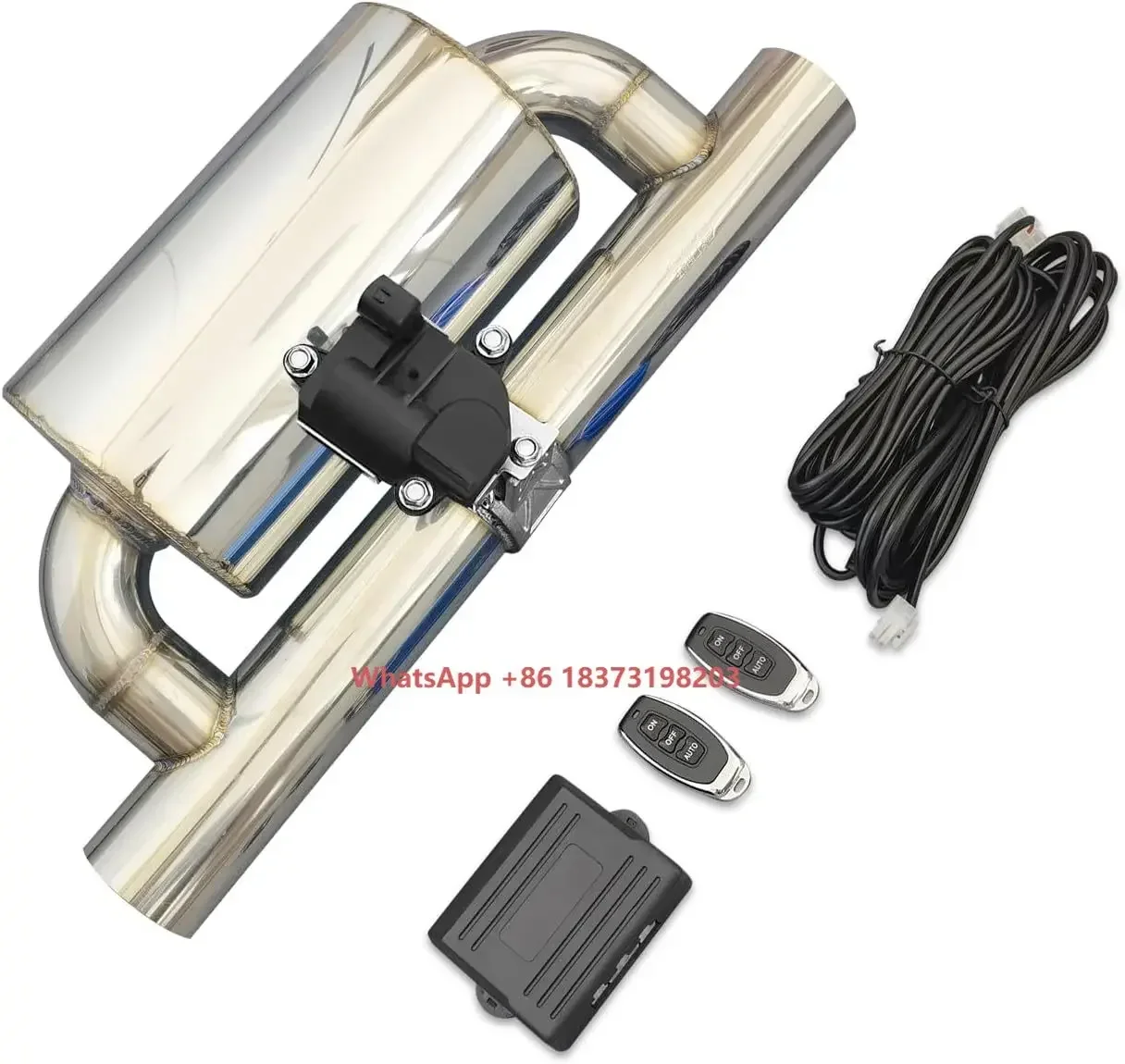 

3 Inch Electric Exhaust Cutout with Muffler Exhaust Valve Kit (1 Wireless Remote Controller, 1 Muffler)