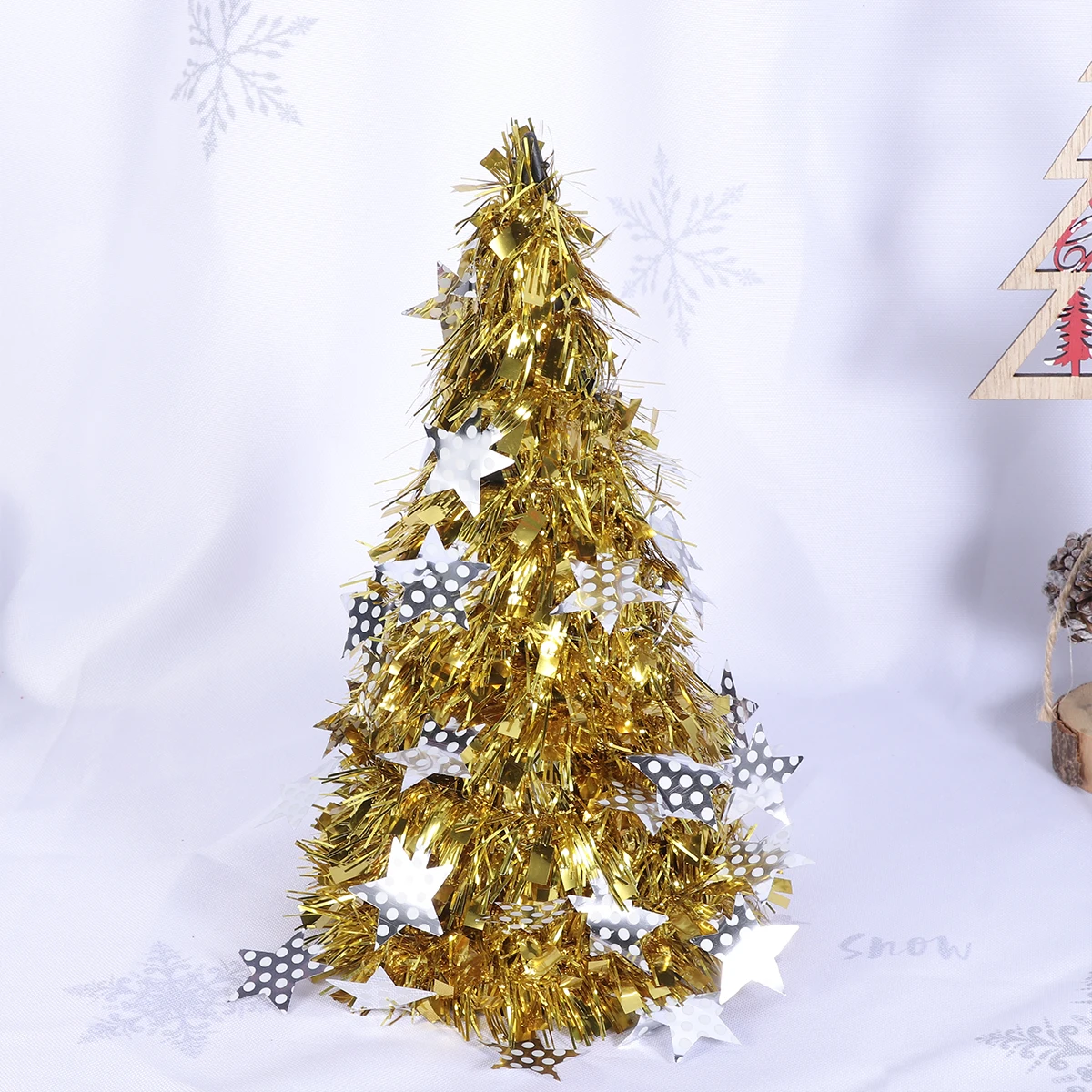 

Mini Christmas Tree Car Decoration Holiday Desktop Kids Room Diy Wool Material Party
