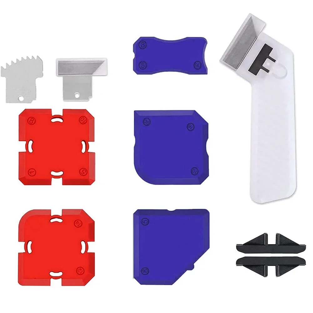 

11 Pcs Silicone Applicator Scraper Sealant Smooth Remover Tool Silicone Sealant Tool Spreader Kit Caulk Tile Grout Applicator