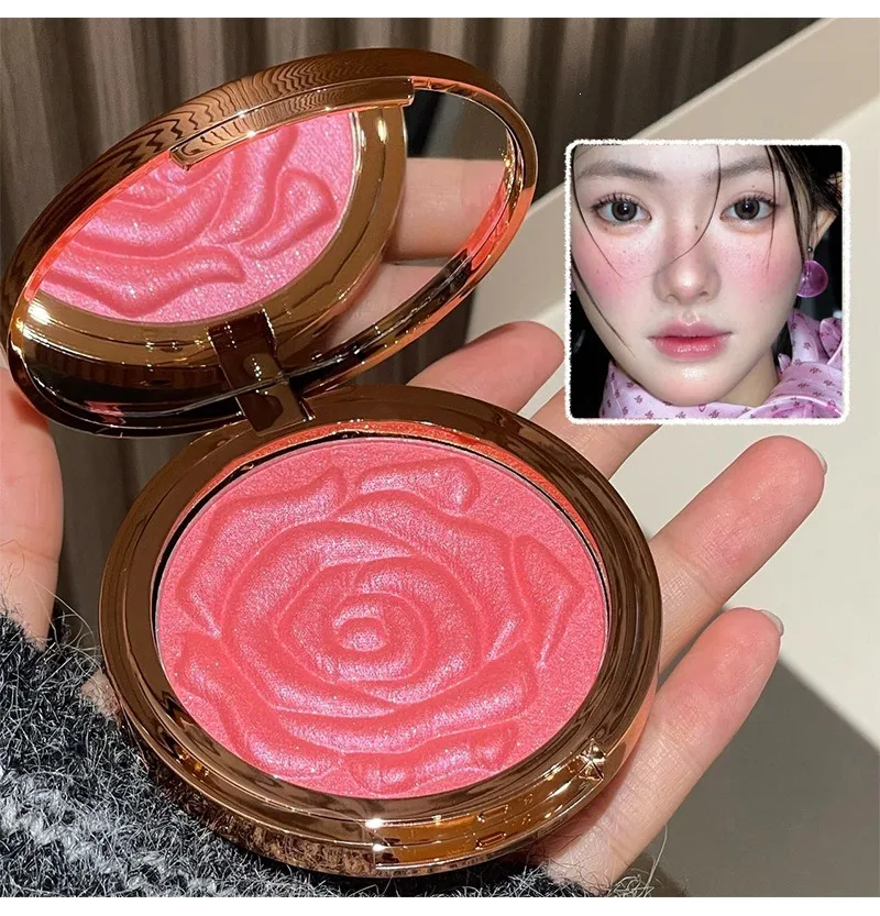 Rosen-design Highlighter Und Blush Palette Schimmernd Rosa Wangen_voghion.com