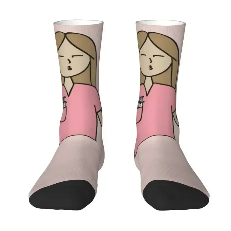 

Enfermera En Apuros Doctor Nurse Medical Health Dress Socks Men Women Warm Fashion Novelty Crew Socks