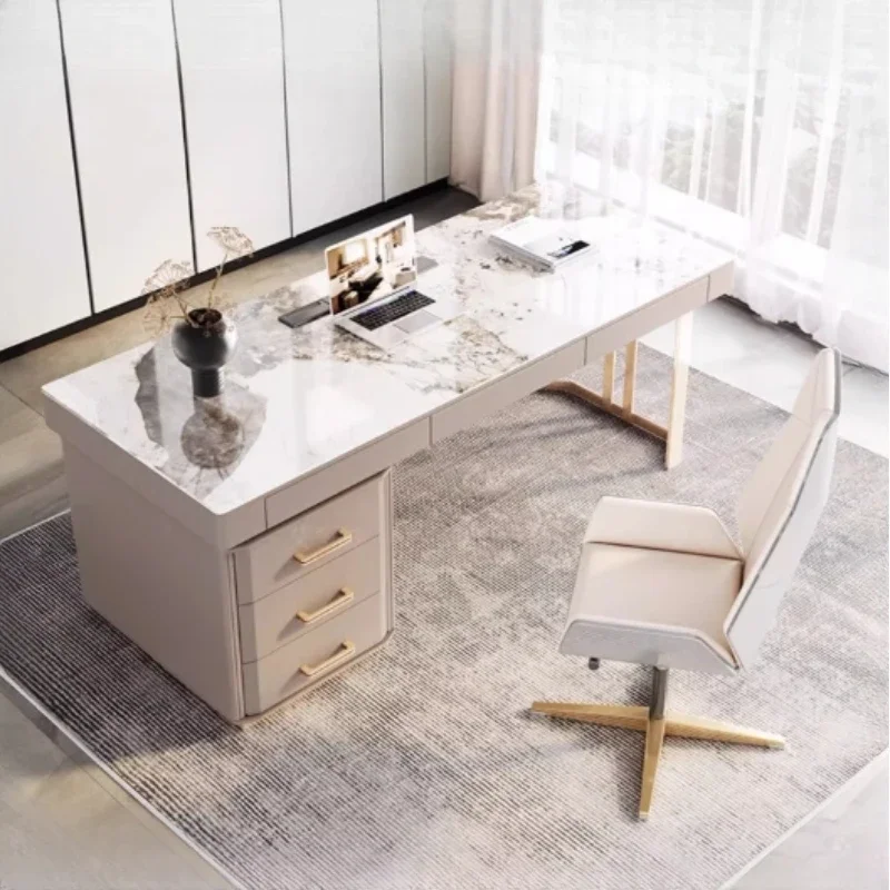 

Luxury Organizer Office Desks Asthetic Manager With Drawers Storage Computer Desks Executive Bedroom Escritorio Furniture