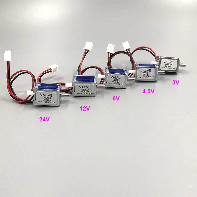 

DC 3V/ 4.5V/ 6V/ 12V/ 24V Mini N/C Electric Solenoid Valve Normally Closed Gas Air Valve Vent Valve for Medical Equipment