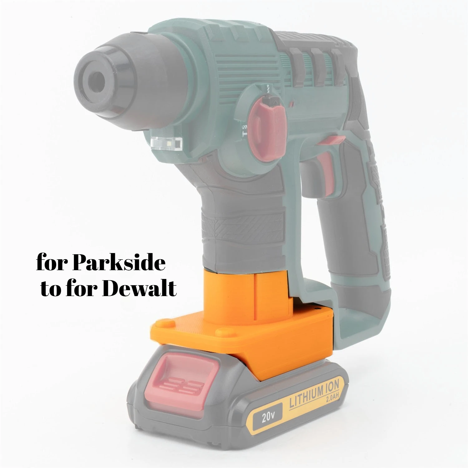 For Dewalt / Parkside Converter, For Dewalt 18V  Batteries  Adapter To Lidl Parkside X12V  Tool without battery and tools)
