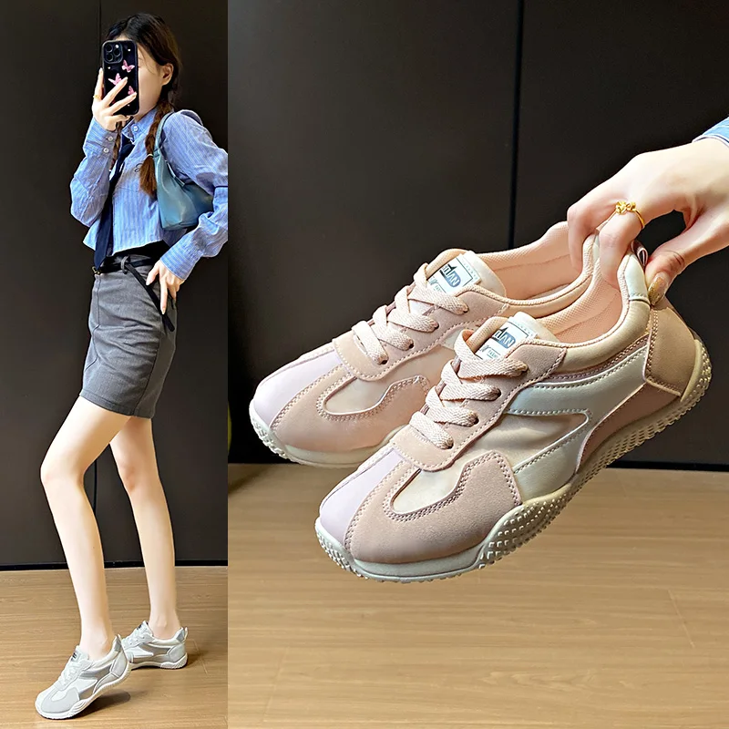 

Женская обувь, новинка 2025, осенняя модная брендовая женская обувь Torre на толстой подошве, повседневная светоотражающая спортивная модная обувь для бега