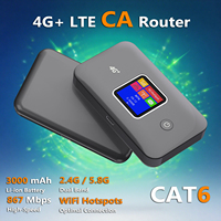 TIANJIE MF801 4G+ Cat6 MiFi New Pocket WiFi Router Dual Band 2.4G & 5.8G 867Mbps High Speed Network Portable 4G LTE WiFi Hotspot
