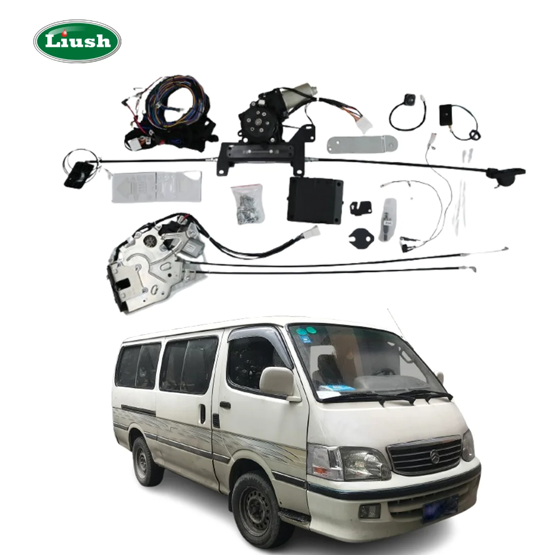 Automatic Power Sliding Door Kits For King Long Jinwei Van Remote Key Control Middle Door For Golden Dragon Haise V4 H100 Bus