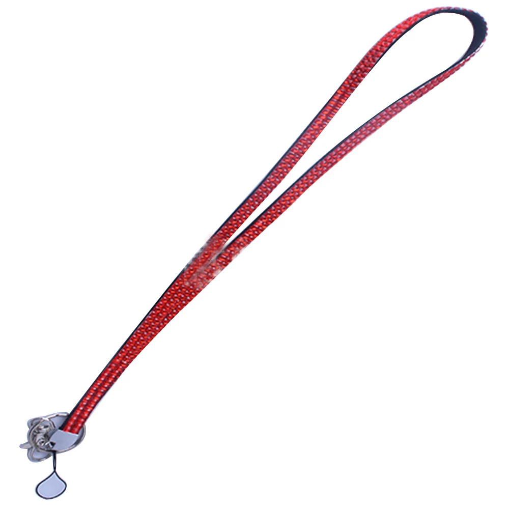 

Badge Holder Lanyard Rhinestone Crystal Bling Necklace Business Id Card Key Pass Case Gift Red Credit Bussiness Travel