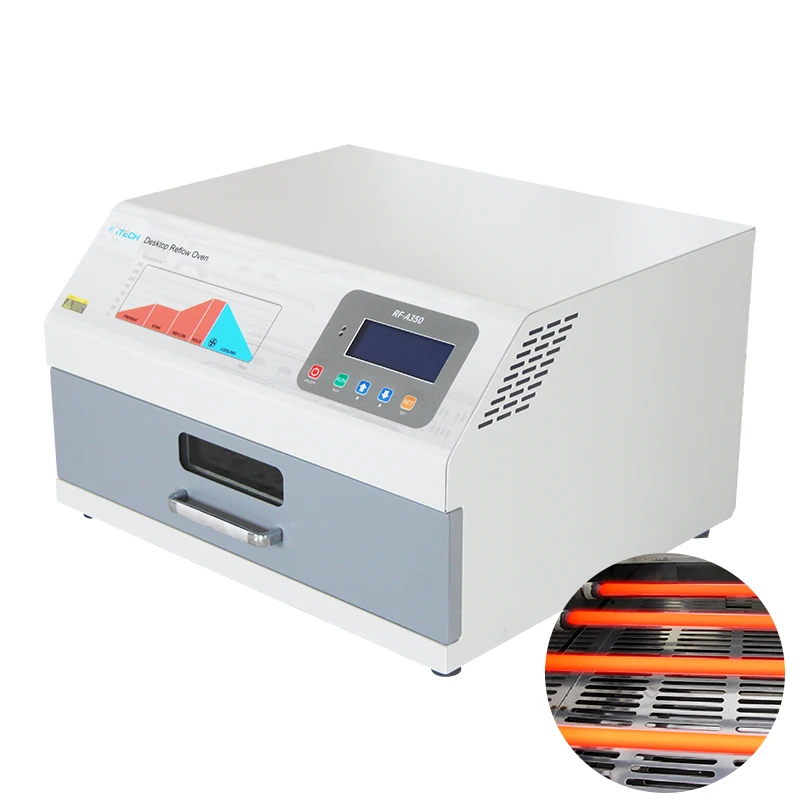 ITECHSMT Desktop Precision Lead-Free Reflow Oven Machine RF-500A With Infrared Heating Tube For PCB Welding