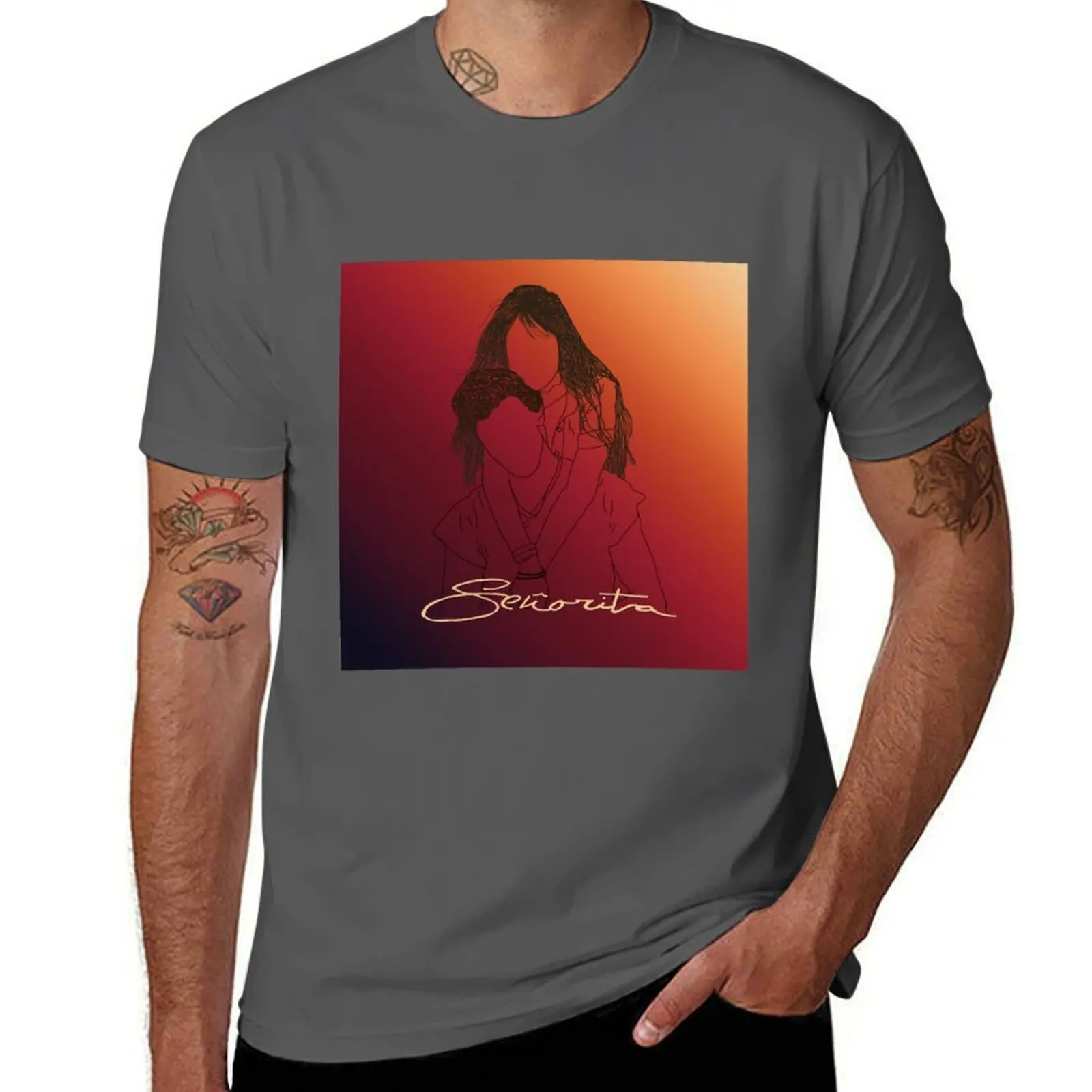 

Senorita - Camila and Shawn Merch T-Shirt anime t shirts for man t shirts for man cotton funny T-Shirt